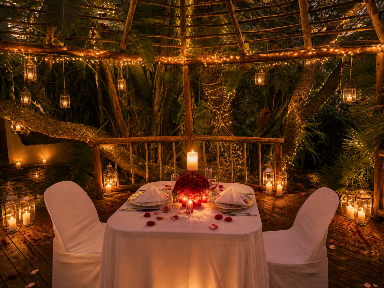 Romantic OutDoor Dining